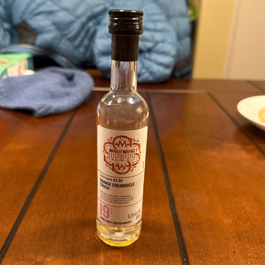 SMWS 63.99 Orange Creamsicle Crush