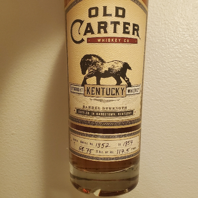 Old Carter Kentucky Straight Whiskey Batch 1 (2020 Release)