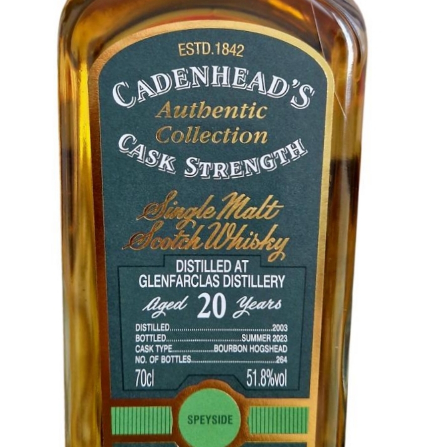 Cadenhead's Glenfarclas 20 year Cask Strength