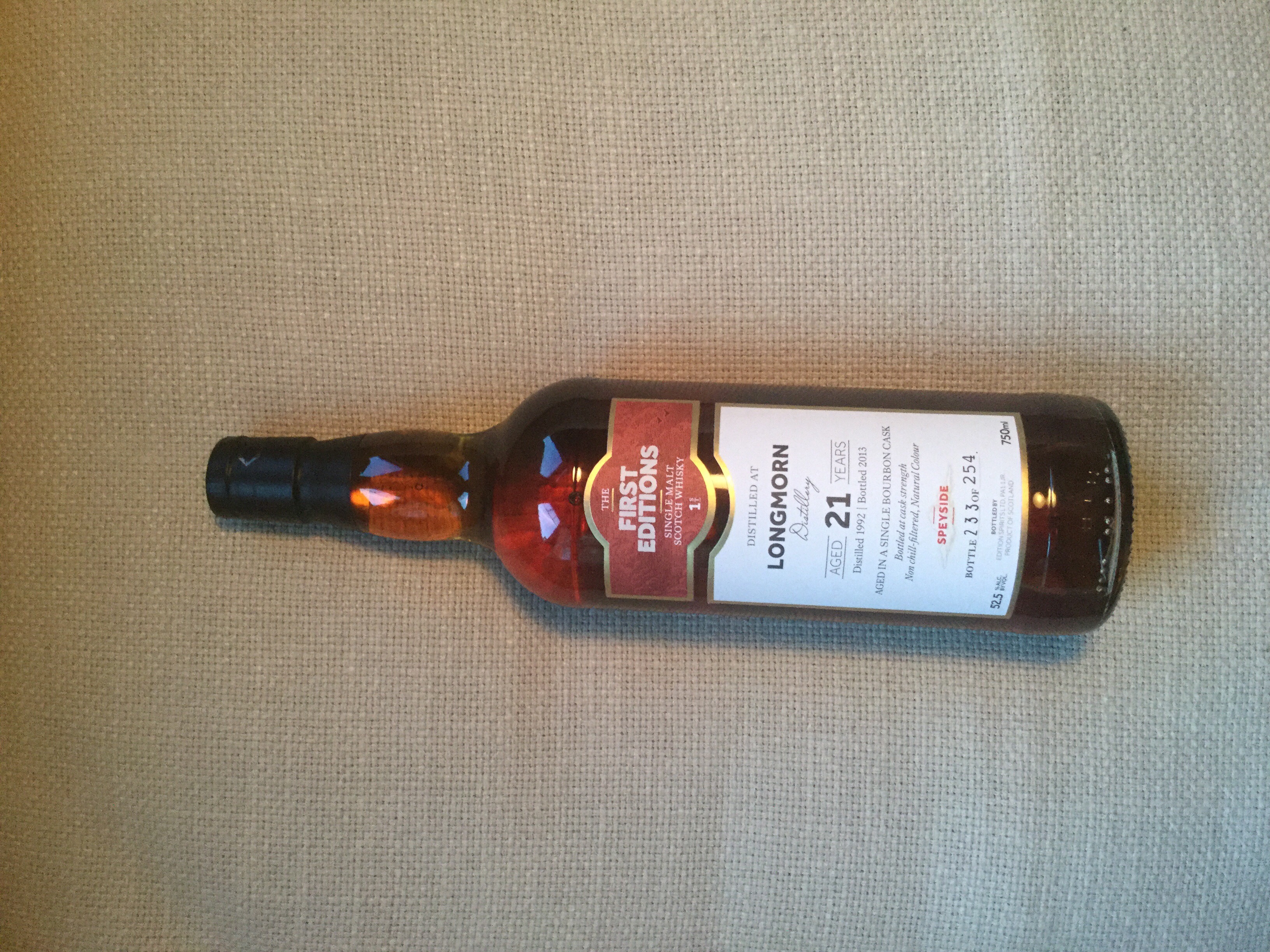 First Editions Longmorn 21 Yr Speyside Single Malt Scotch