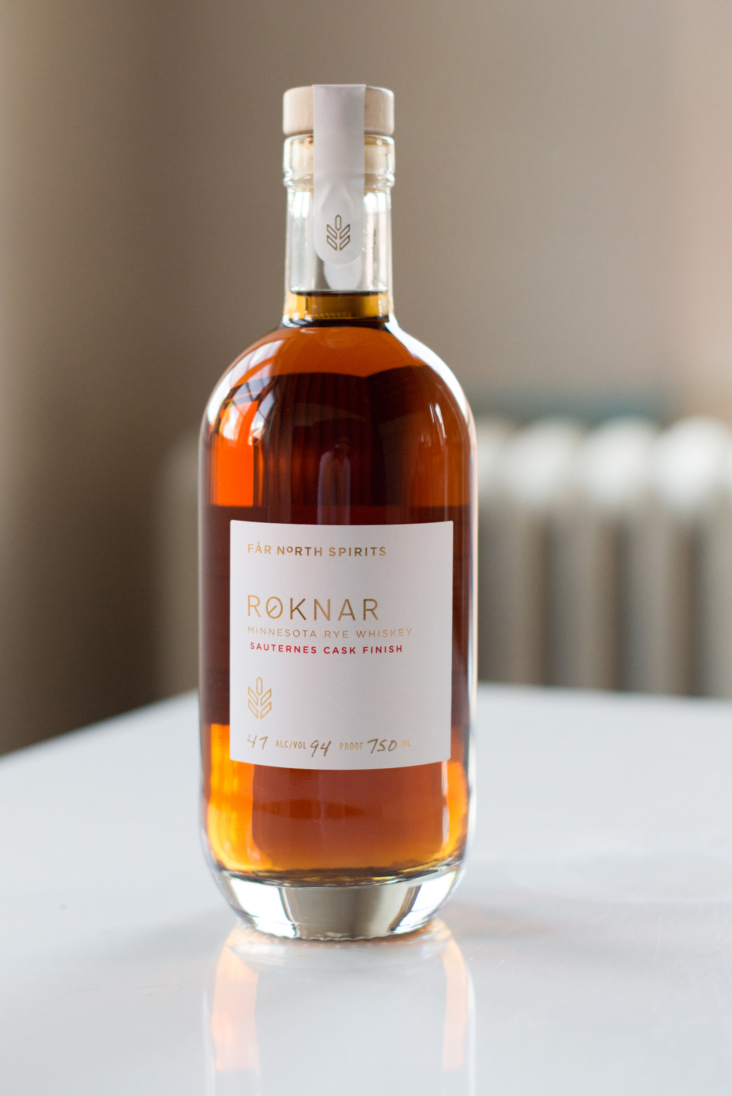 Far North Spirits Røknar Minnesota Rye Whiskey Sauternes Cask Finish