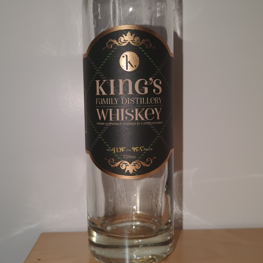 King's Family Distillery American Whiskey Finished in Scotch Barrels