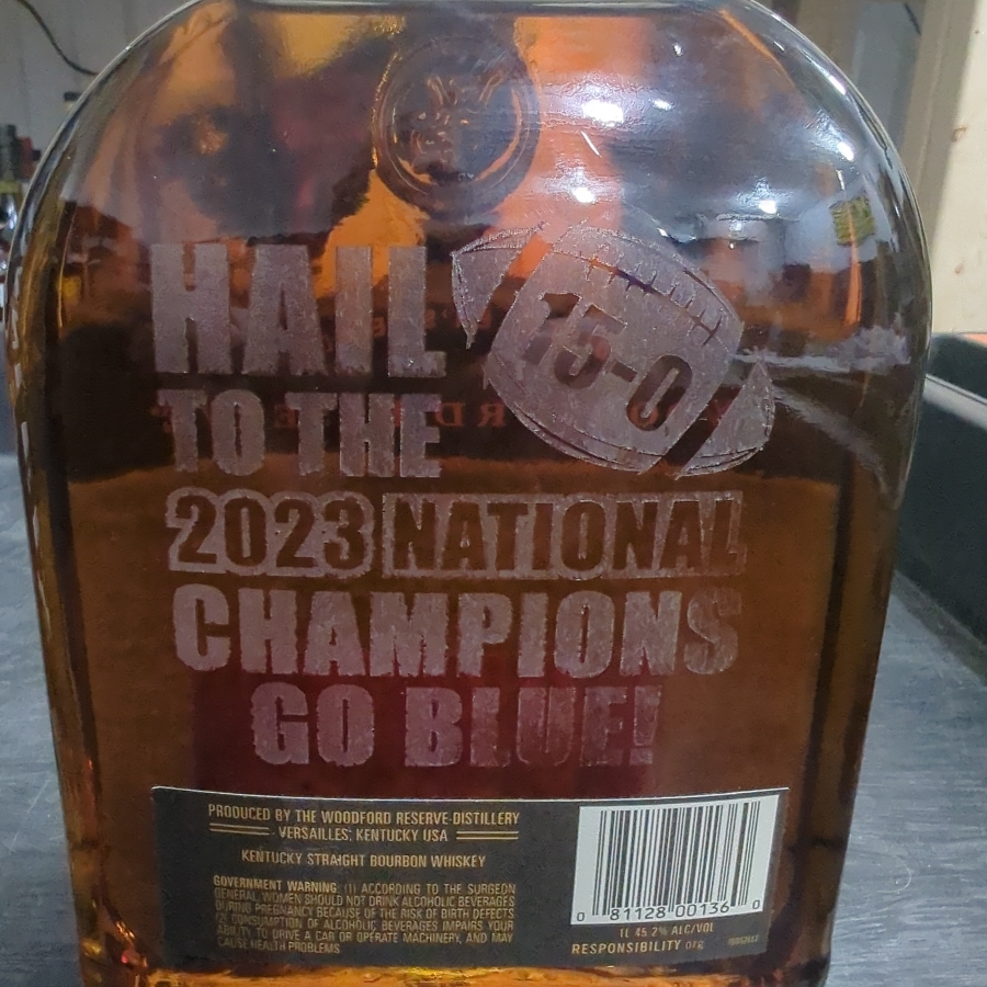 Woodford Reserve Distiller's Select Merchants Fenton University of Michigan 2023 National Championship