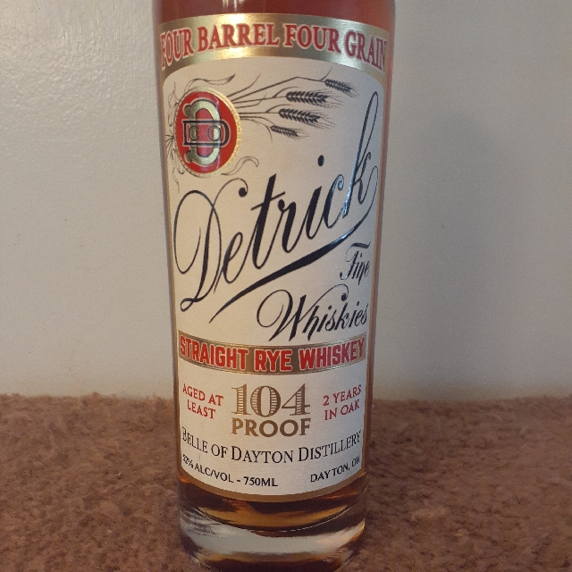 Detrick Straight Rye Whiskey