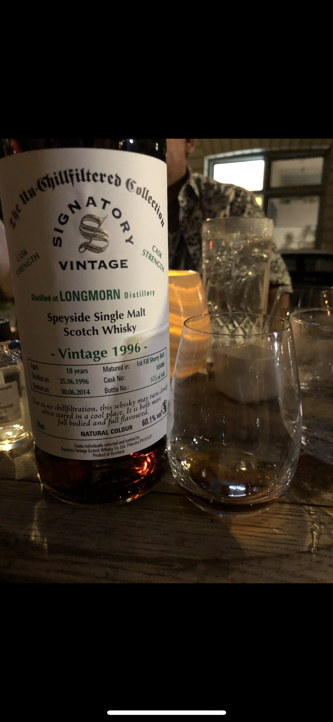 Longmorn 1996 18 Year Un-Chillfiltered Collection (Signatory) Cask 105088
