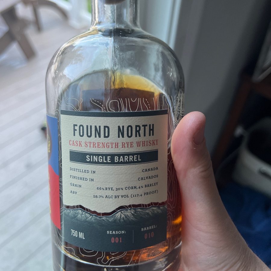 Found North Calvados Finished Canadian Rye Whiskey
