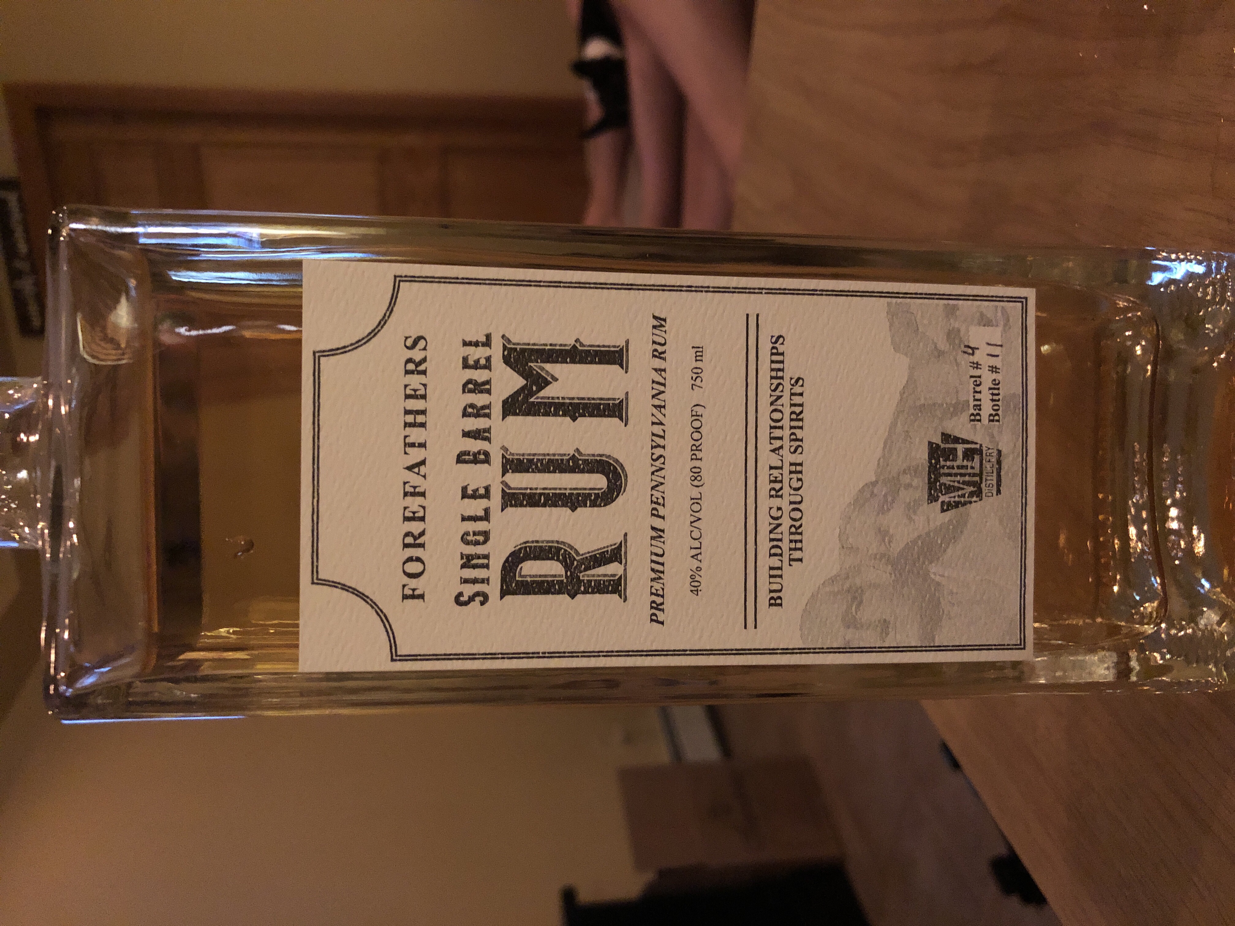 Forefathers Single Barrel Rum