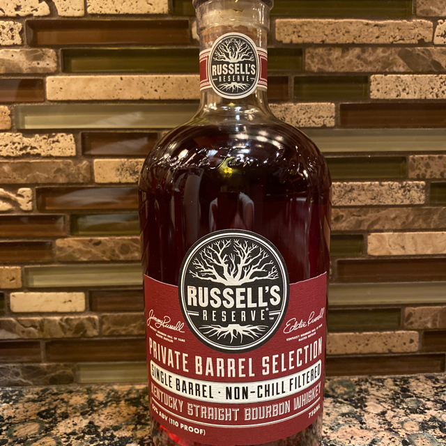 Russell's Reserve #20-0827 Private Barrel Selection Single Barrel Straight Bourbon