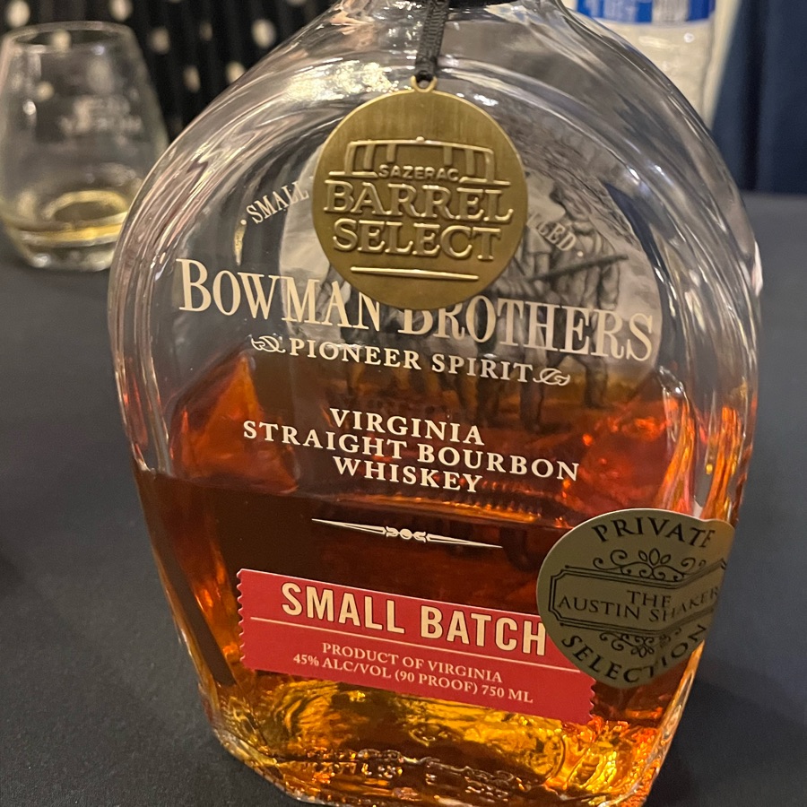 Bowman Brothers Small Batch Barrel Select (The Austin Shaker)