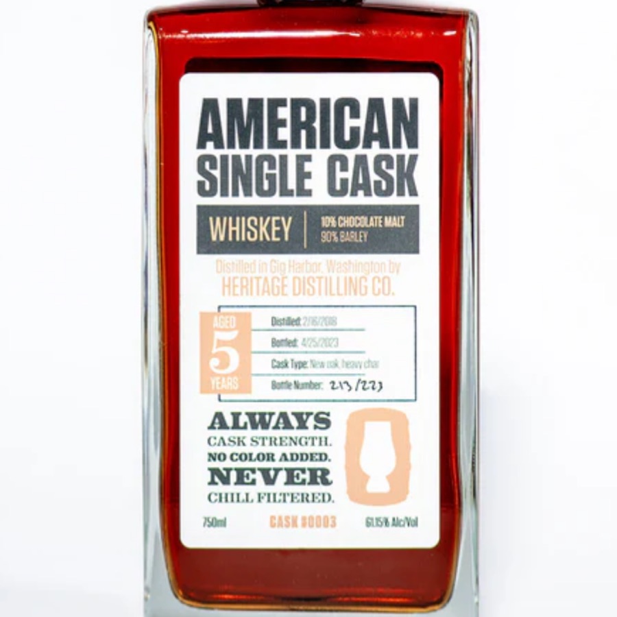 Heritage Distilling (American Single Cask #0003)