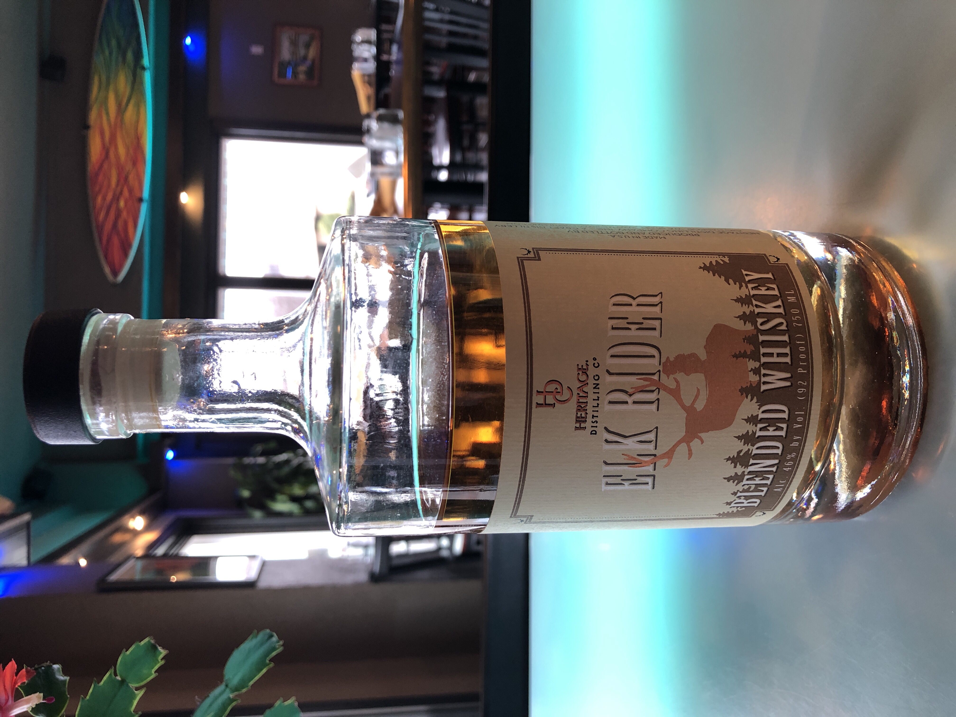 Elk rider blended whiskey