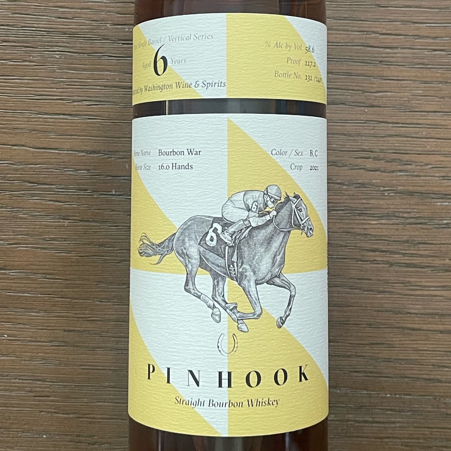 Pinhook Vertical Aged 6 Years Straight Bourbon Whiskey - Single Barrel - Selected by Washington Wine and Spirits