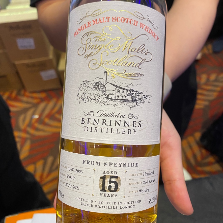 Benrinnes 15y Speyside Single Malt Cask No.800215