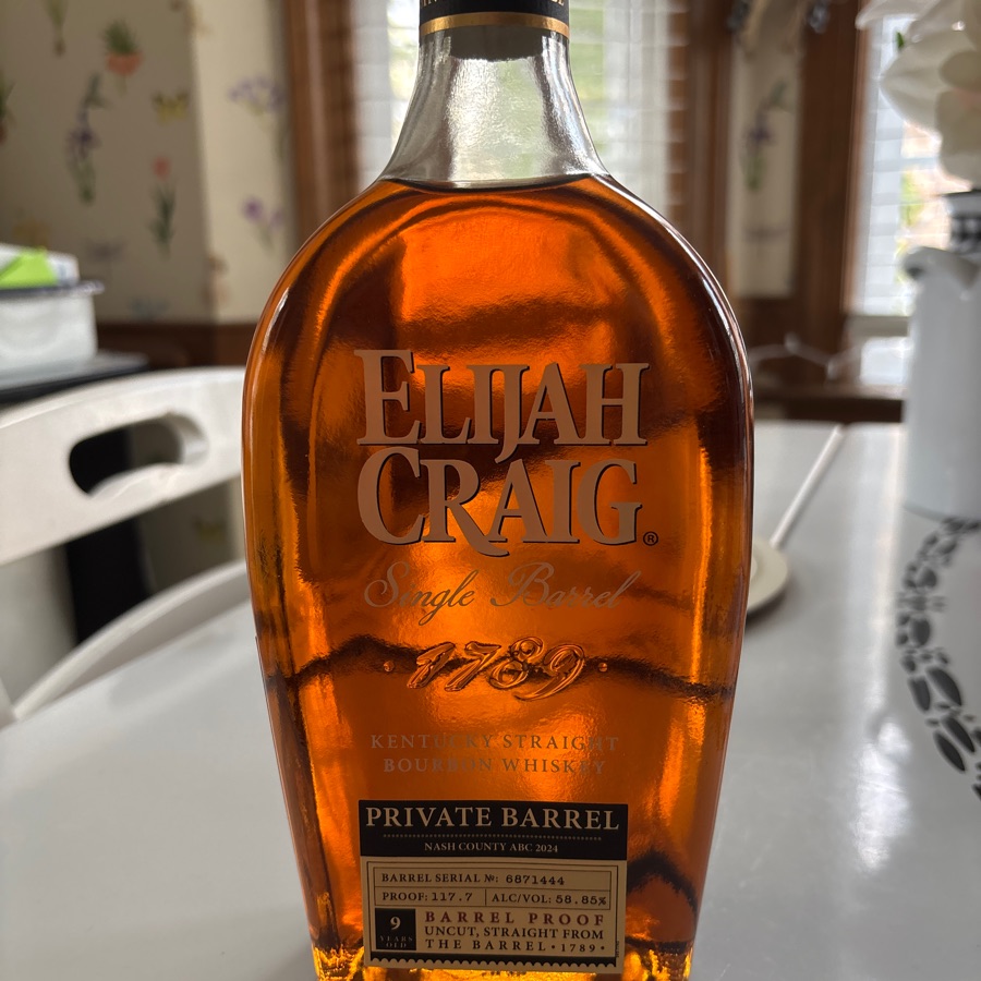 Elijah Craig Single Barrel Private Barrel Nash County ABC