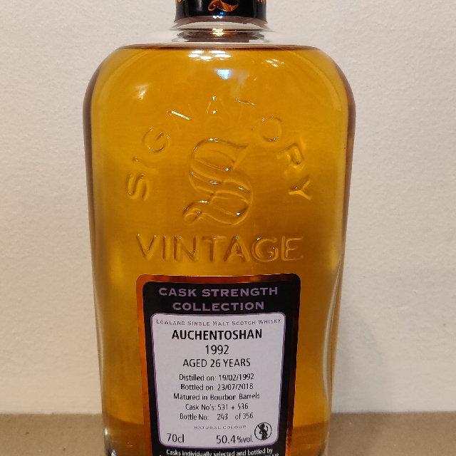 Auchentoshan 1992 26 Year Cask Strength Collection (Signatory)