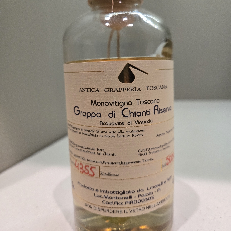 monovitigno toscano Grappa Di Chianti Riserva
