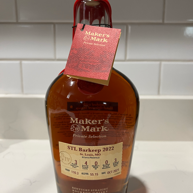 Maker's Mark Private Selection STL Barkeep 2022
