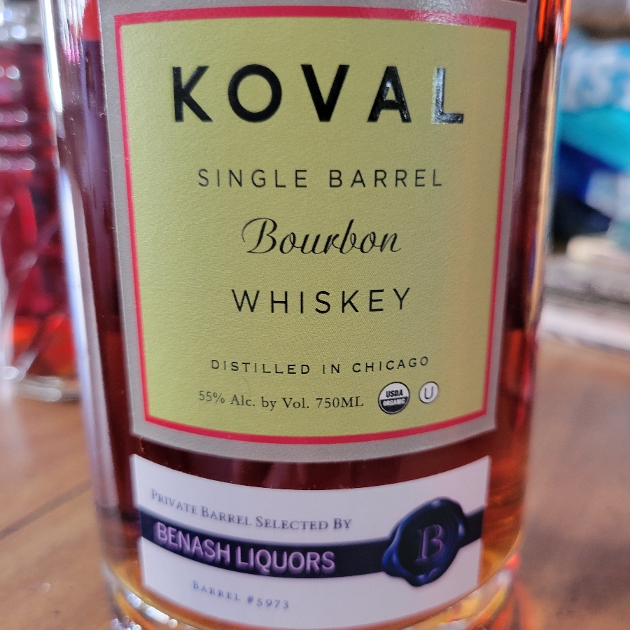 Koval Single Barrel (5973) Private Benash Liqours