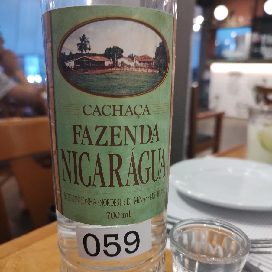 CACHAÇA FAZENDA NICARAGUA PRATA