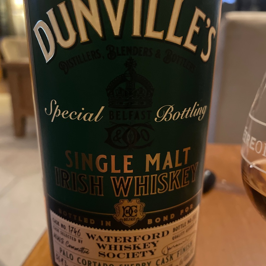 Dunville's special bottling for WWS