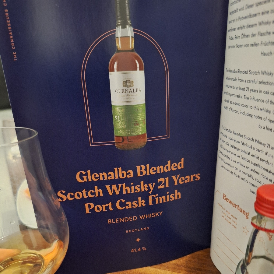 Glenalba Blended Scotch Whisky 21 Years Port Cask Finish