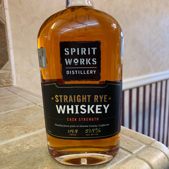 Spirit Works Straight Rye Whiskey Cask Strength