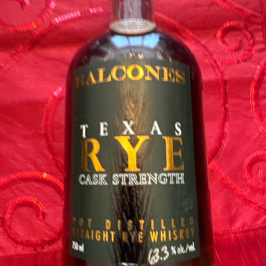 Balcones Texas Rye  ash Strength RCS19-1 - 1/29/19