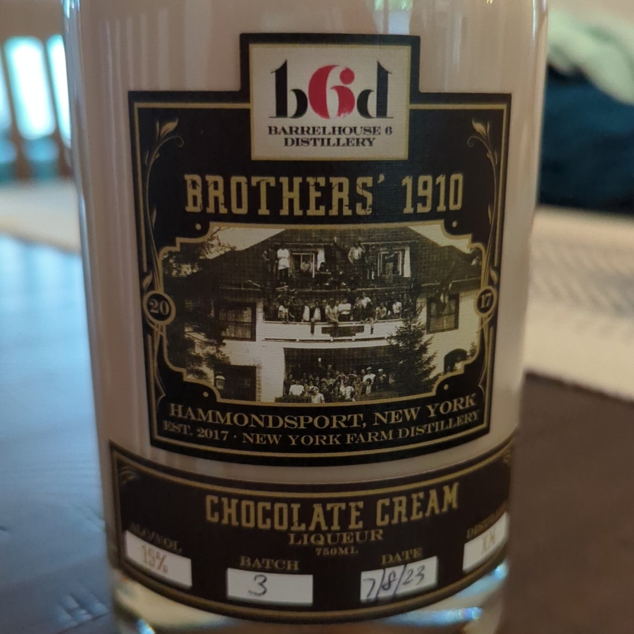 Barrelhouse 6 Distillery Chocolate Cream