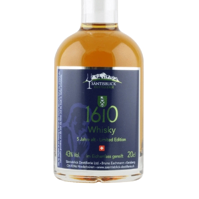 Säntisblick 1610 whiskey oak barrel 5 years old