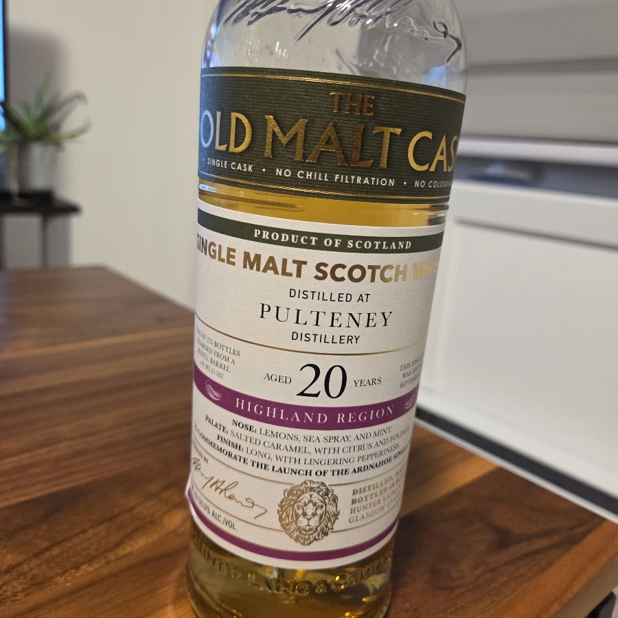 the old malt cask pulteney distillery 20 years
