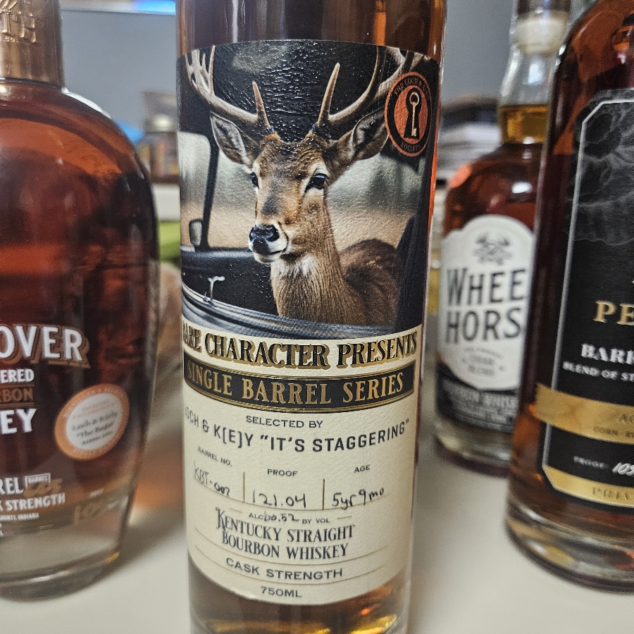 Rare Character single barrel series cask strength "it's staggering "