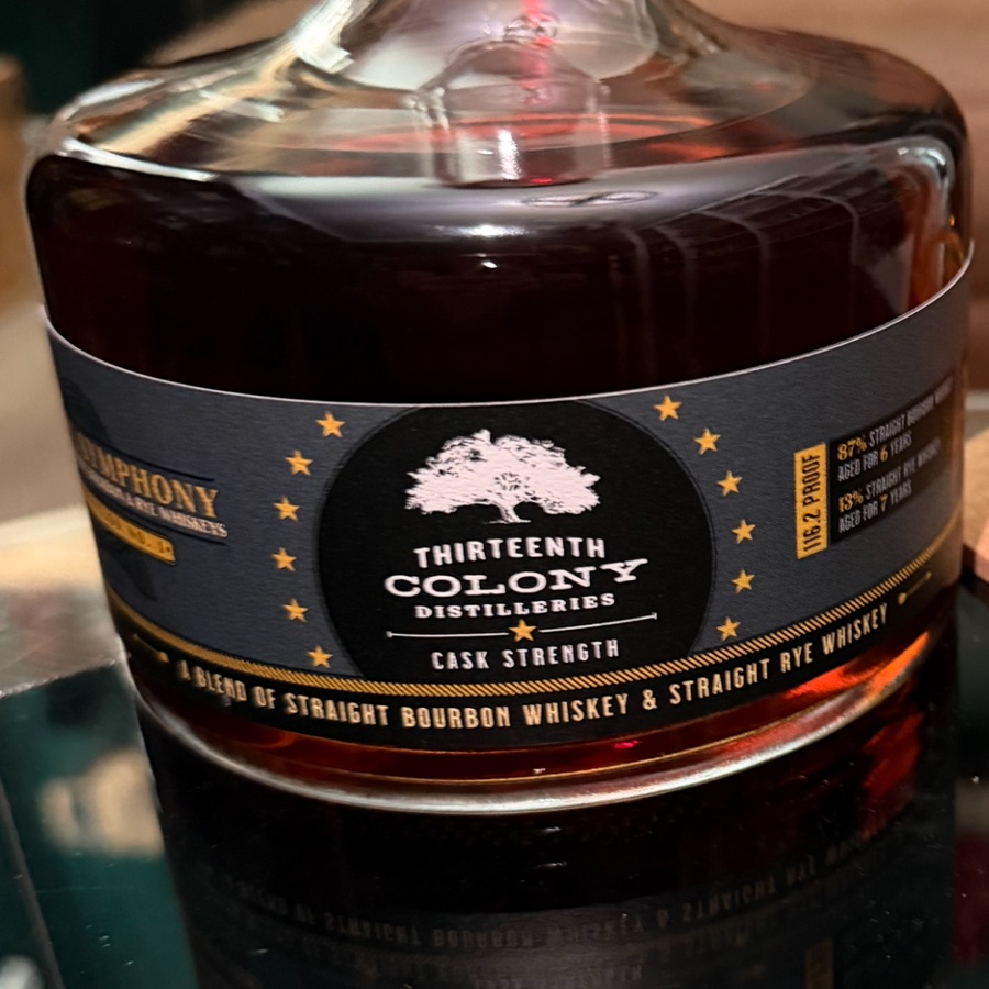 13th Colony Symphony Bourye (bourbon and rye blend )Composition No. 1