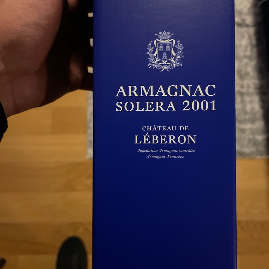 Armagnac Solera 2001 - Chateau de Leberon