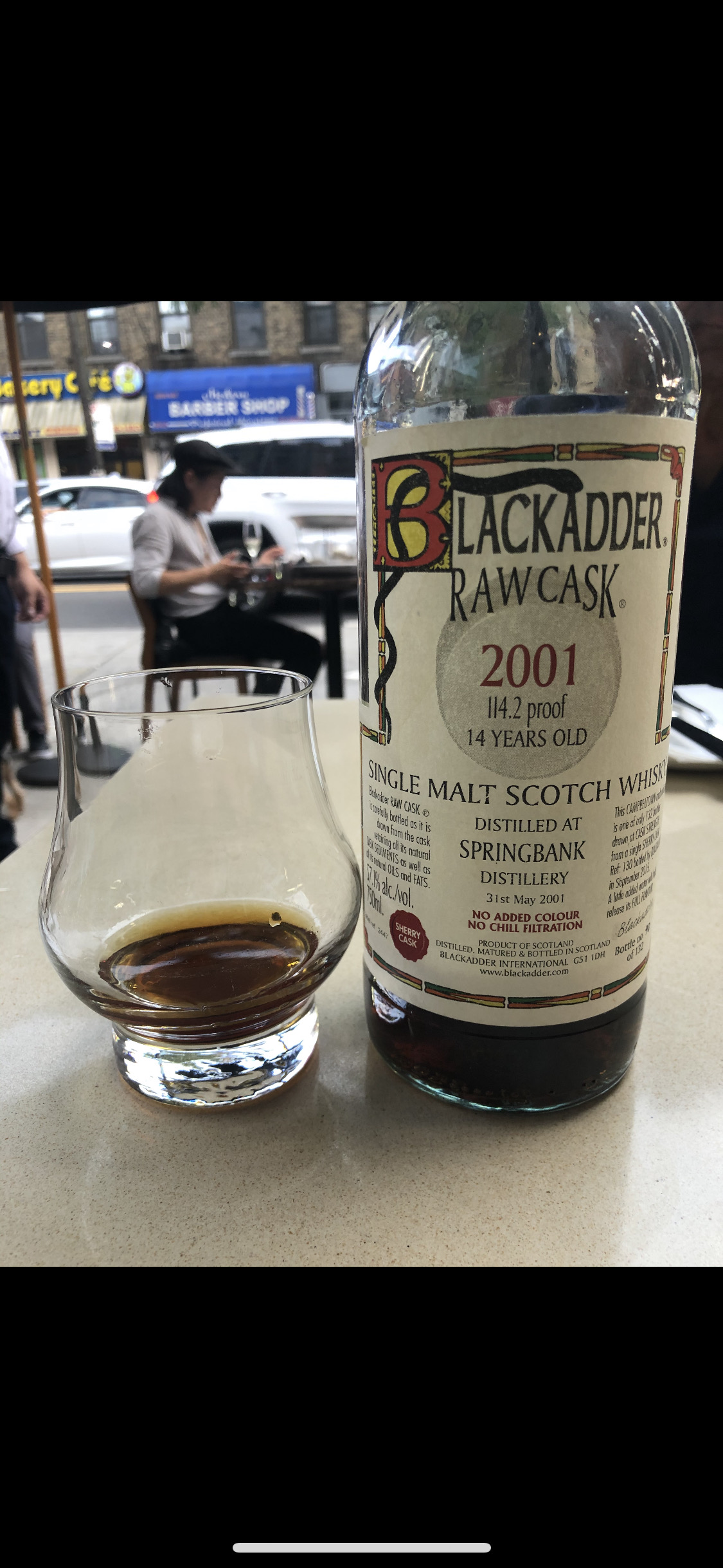 Blackadder Statement Springbank 2001 14 Year