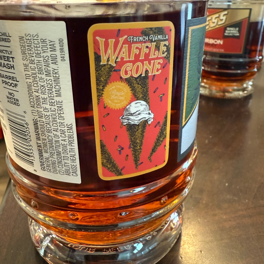 Peerless Kentucky Straight Rye Whiskey Single Barrel French Vanilla Waffle Cone