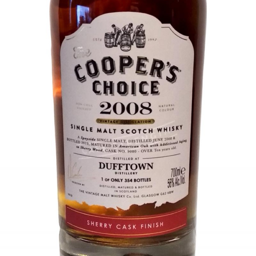 Dufftown 2008 Vintage Malt, Cooper's Choice