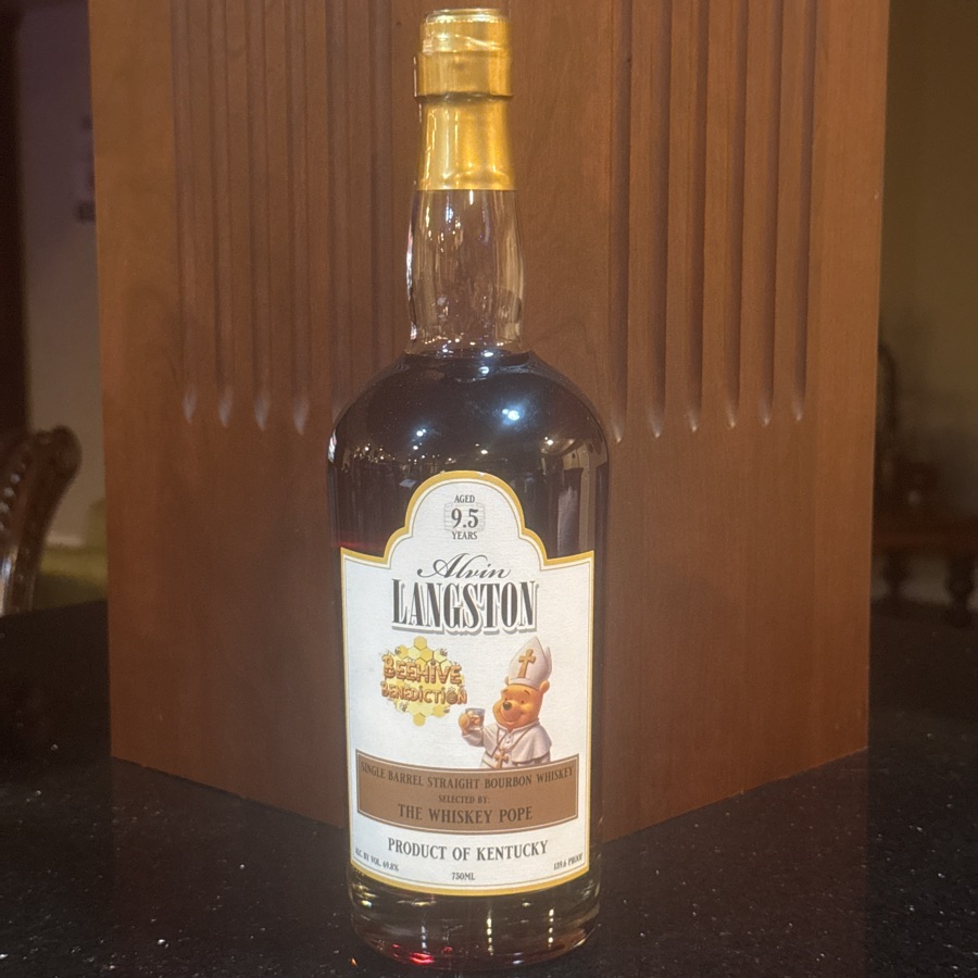 Alvin Langston Single Barrel Bourbon - Beehive Benediction (The Whiskey Pope)