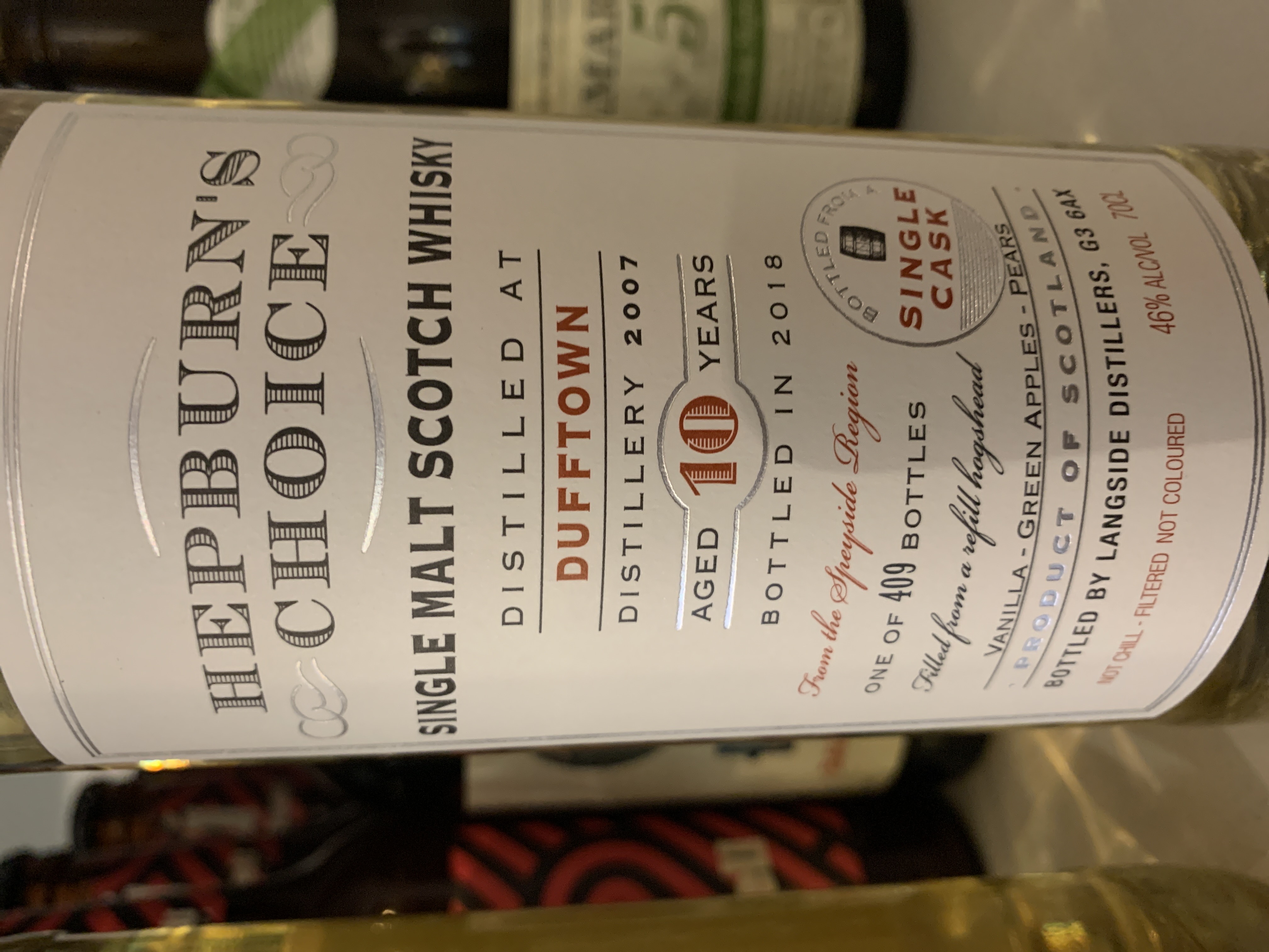 Hepburn's Choice Dufftown 2007 / 10 Years