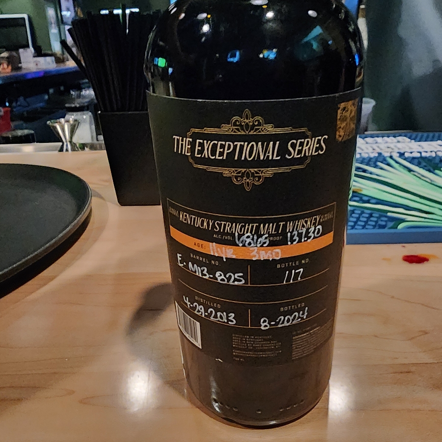 Rare Character Exceptional Series Kentucky Straight Malt Whiskey (E-M13-825)