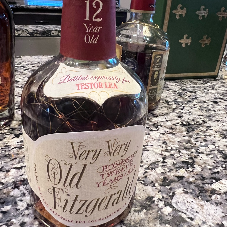 Very Very Old Fitzgerald 12 Year Old Bottled Expressly For Testor Lea (1968)