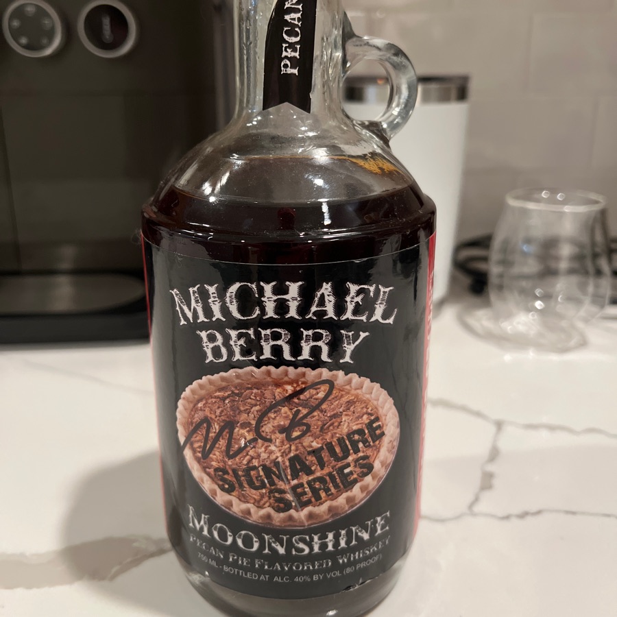 Michael Berry Signature Series Moonshine Pecan Pie Flavored Whiskey