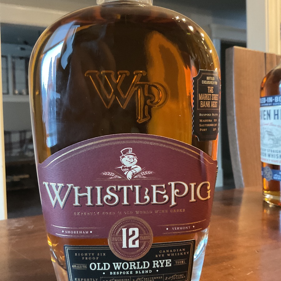 WhistlePig Old World Rye 12 Yr - Bespoke Blend Port Casks