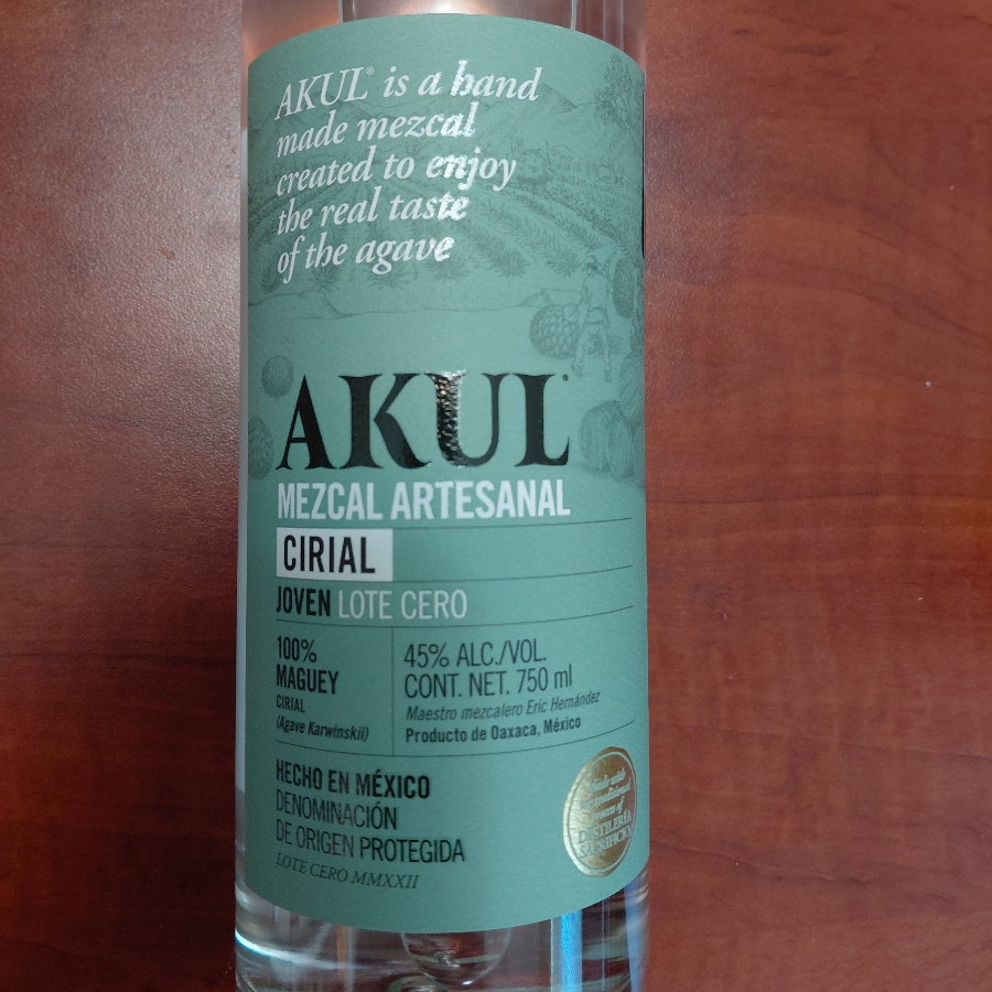 Akul Mezcal Artesanal Cirial Joven