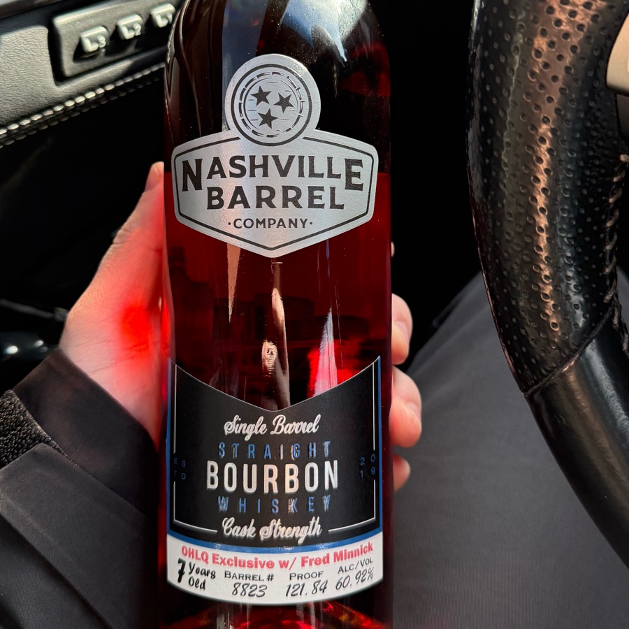 Nashville Barrel Company Single Barrel Cask Strength Bourbon (OHLQ Exclusive w/ Fred Minnick)