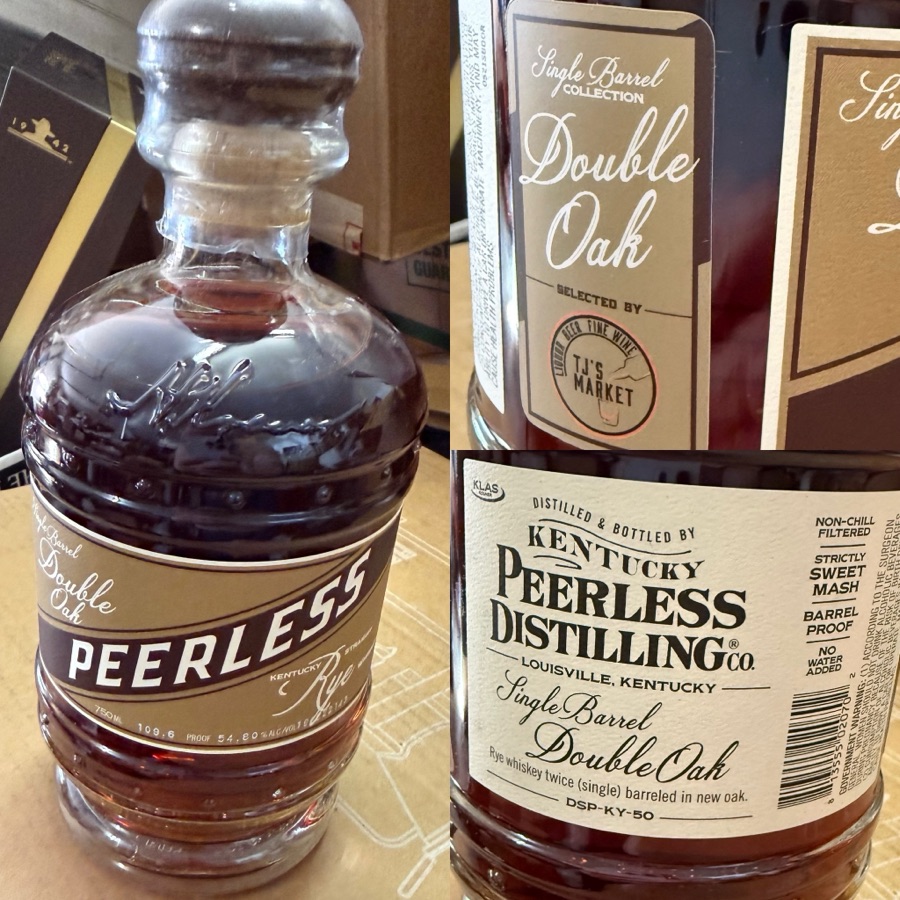 Peerless Double Oak Single Barrel Rye - TJ's Market Barrel Proof DSP-KY-50