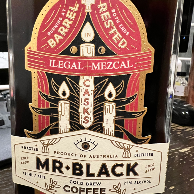 Mr Black coffee liqueur Mezcal finished