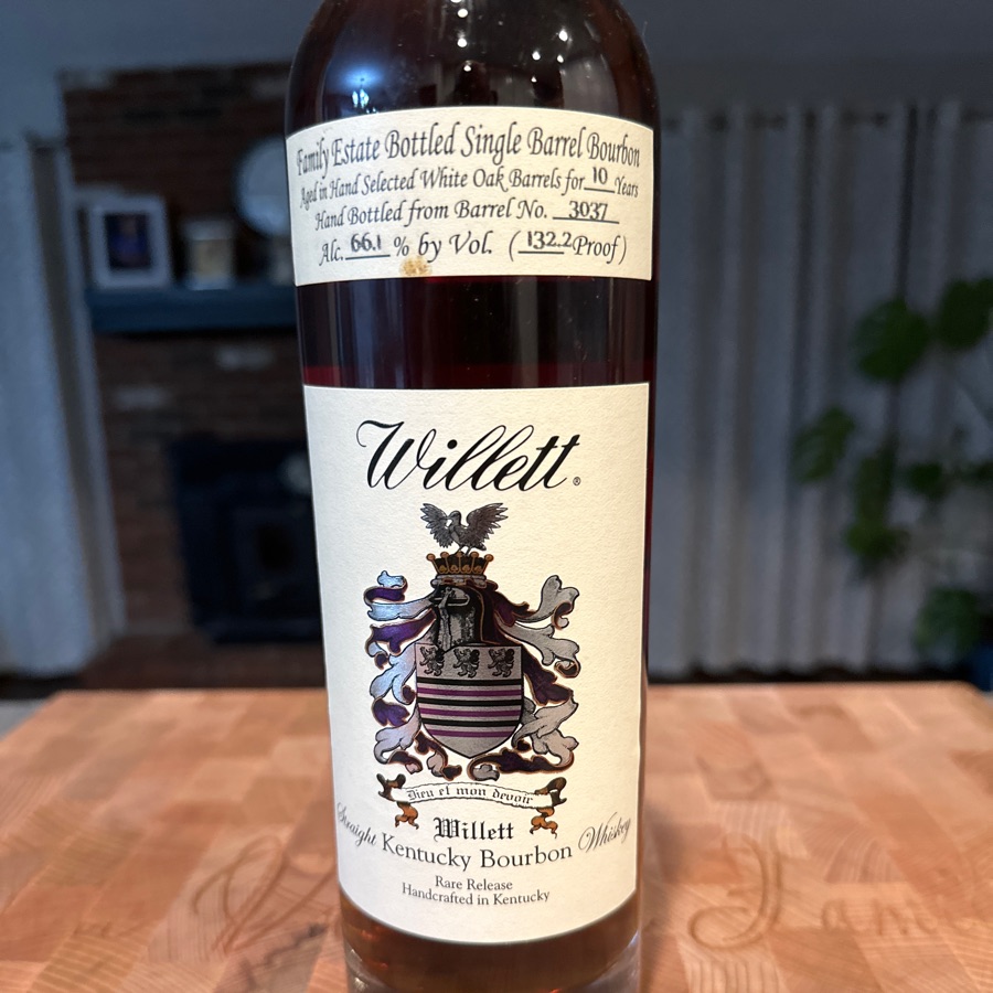 Willet Family Estate Bottled Songle Barrel Bourbon OHLQ Eclusive 2023