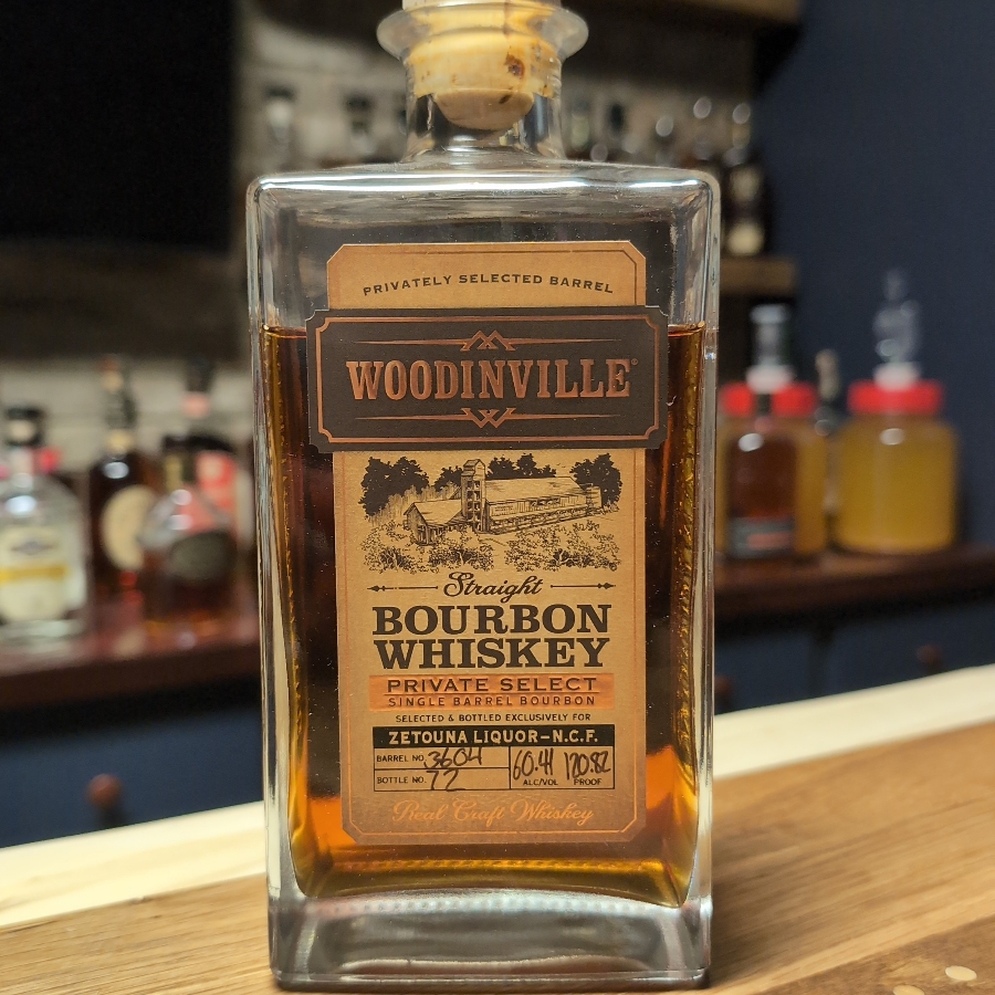 Woodinville Straight Bourbon Whiskey Private Select (Zetouna Liquor Barrel #3604)