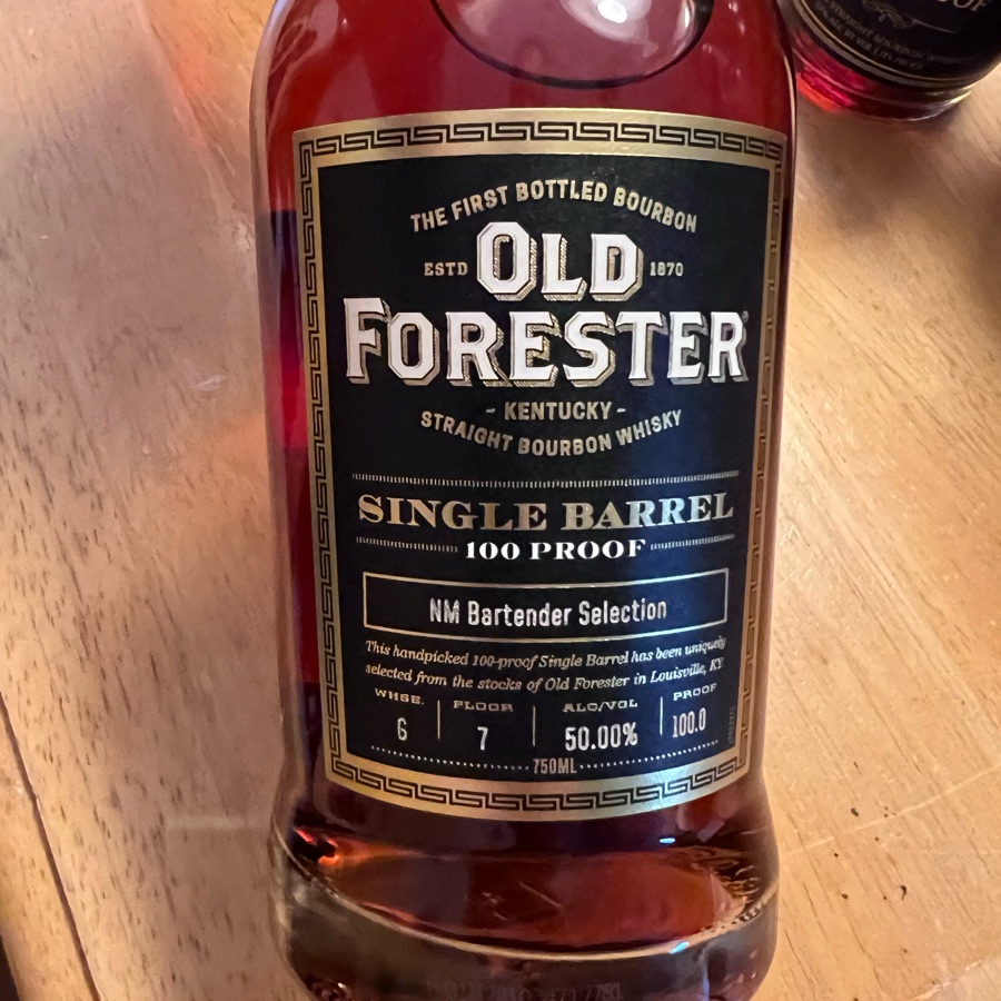 Old Forester Single Barrel 100 Proof (NM Bartender Selection)