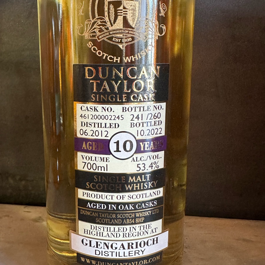 Gleb Garioch 10 Year Old 2012 Duncan Taylor